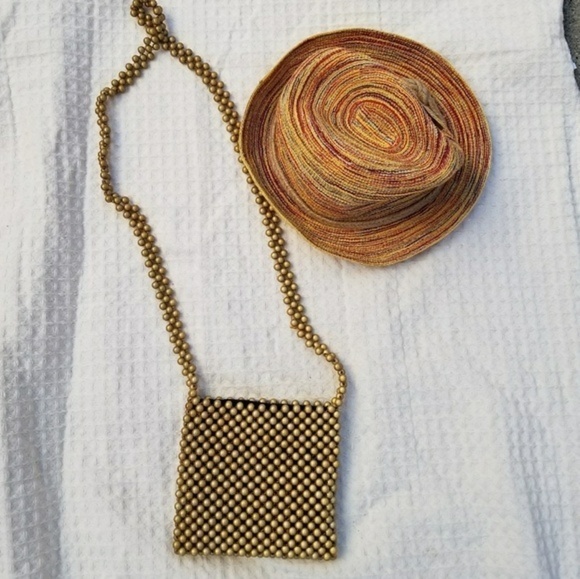 The Sam‎ golden beaded bag NWOT - Picture 2 of 6